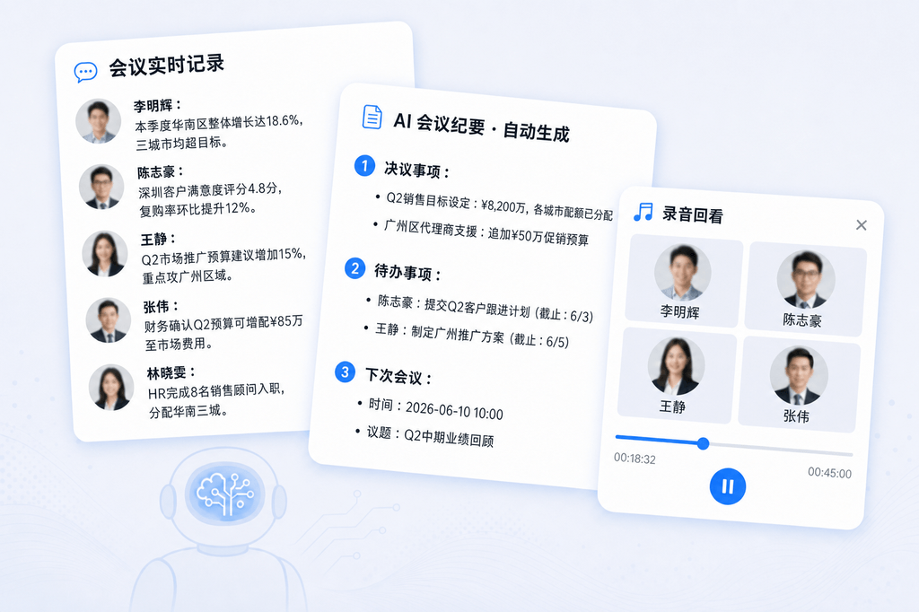 会前到会后 AI 全程陪跑